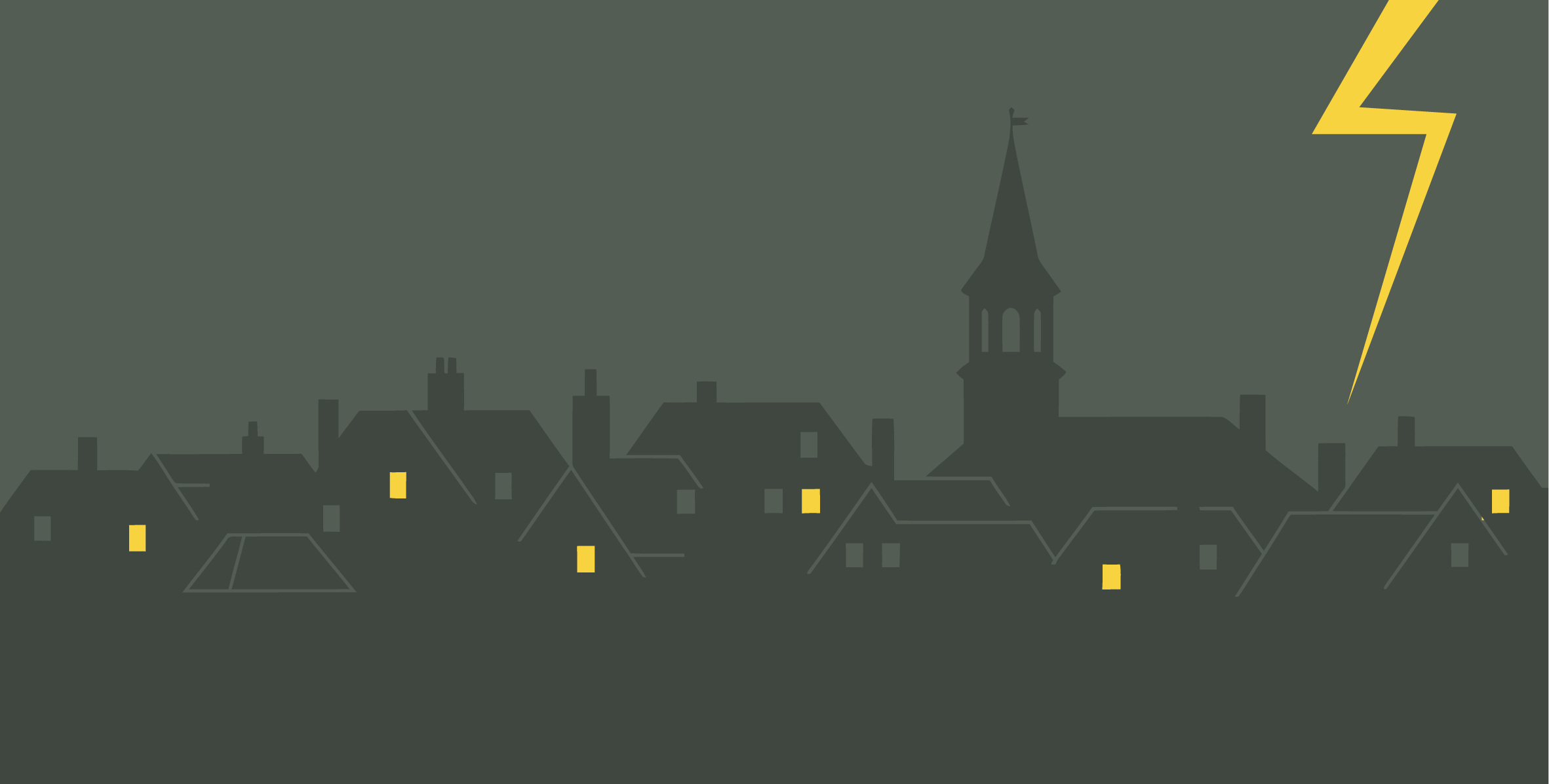 Stand Nacht Bliksem Bijgesneden